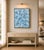 Blue Chiffon No.8, an original abstract organic painting, continues the Chiffon Series through an expansive field of...