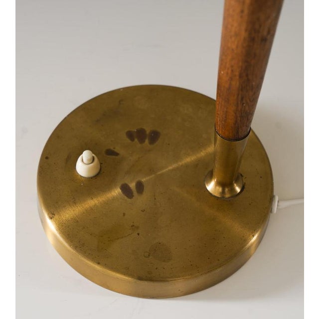 1940s Midcentury Swedish Table Lamp in Perforated Brass, 1940s For Sale - Image 5 of 10