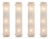Italian Mid-Century Murano Frosted Textured Glass Wall Sconces - Set of 4 For Sale