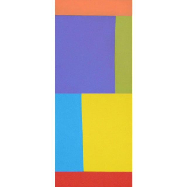 Splendor: The arrangement of three primary colors on the left panel of the diptych Splendor-Sanctuary emanates intense...