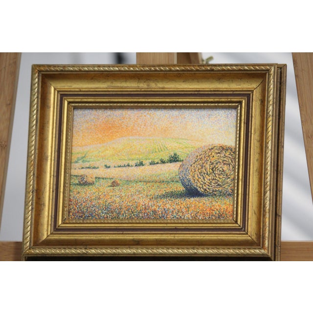 Everwyn, Impressionist Wheat Field Landscape, Oil Painting, Framed For Sale - Image 15 of 15