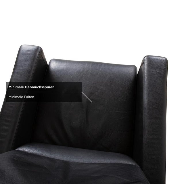 Shane Lounge Chair in Black Leather from Brühl For Sale - Image 12 of 17