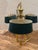 Traditional 1980s Bouillotte Style Brass 3 Arm Chandelier With Green Tole Shades by Lightolier For Sale - Image 3 of 16