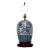 Vintage Blue and White Porcelain Ginger Jar Lamps For Sale