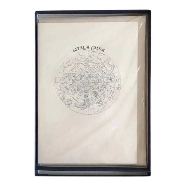 Orbis Geografica Bohemian Hand Printed Correspondence Stationary Cards in Box With 10 Cards With Envelopes in Box For Sale