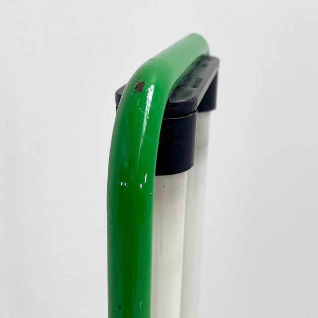 Green Double Neon Lamp by Gian N. Gigante for Zerbetto, 1980s For Sale - Image 6 of 14