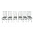 Mid 20th Century S. Salvadori Attributed Italian Iron Dining Chairs - Set of 6 For Sale