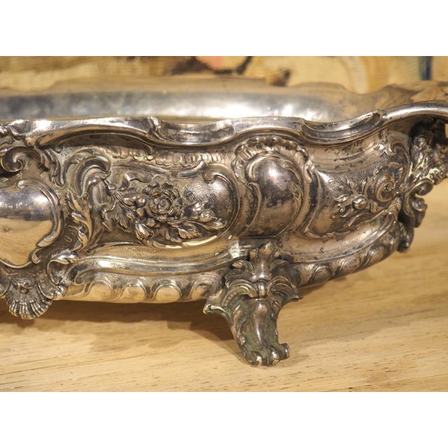A Late 19th Century Silvered Bronze Jardiniere From France For Sale - Image 16 of 18