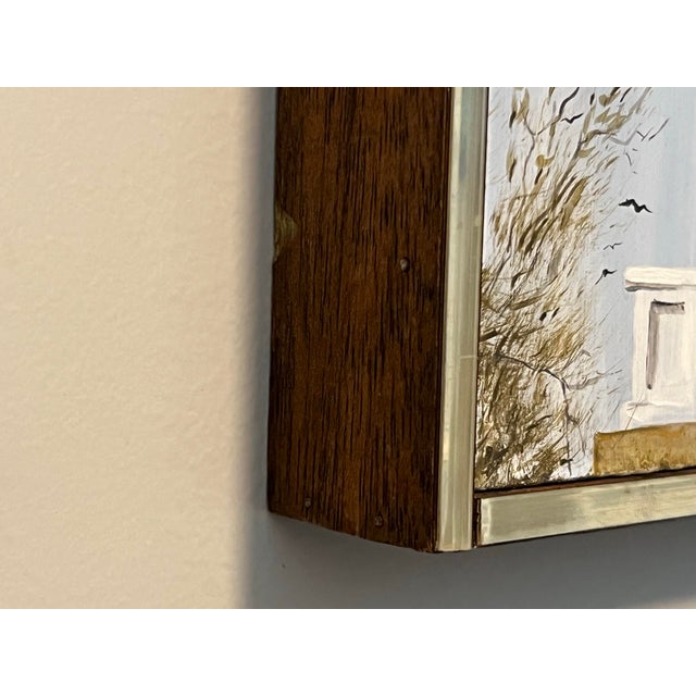 1960s Elizabeth W Leary (1937-), 1966, Midcentury, Acrylic/Oil on Hardboard, “Cupola,” Charleston, Signed For Sale - Image 5 of 6