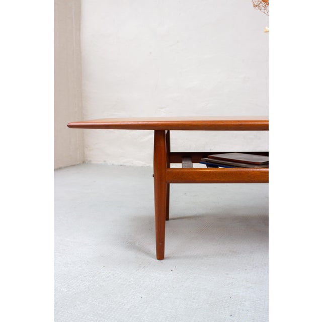 Grete Jalk Mid-Century Danish Coffee Table in Teak by Grete Jalk for Glostrup, 1960s For Sale - Image 4 of 16