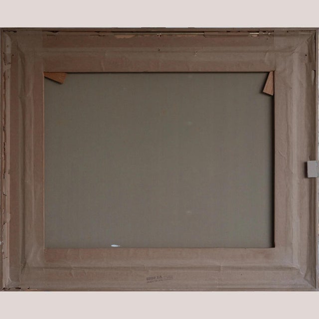 Emilia Castañeda Martínez, Female Figure with Cat, 1970s, Oil on Canvas For Sale - Image 6 of 8