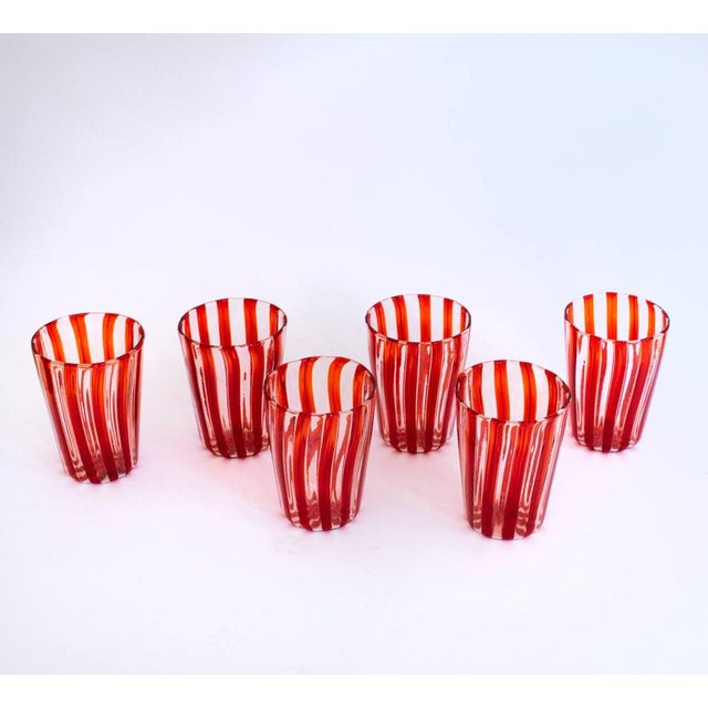 Italian Murano Glasses by Angelo Ballarin for Ribes Studio, 2004, Set of 6 For Sale - Image 6 of 18