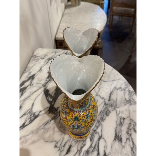 Pair of 19th Century Japanese Cloisonné' Vases For Sale - Image 4 of 4