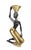 Karl Hagenauer Mid-Century Modern Brass Woman Figure Candleholder For Sale - Image 4 of 4