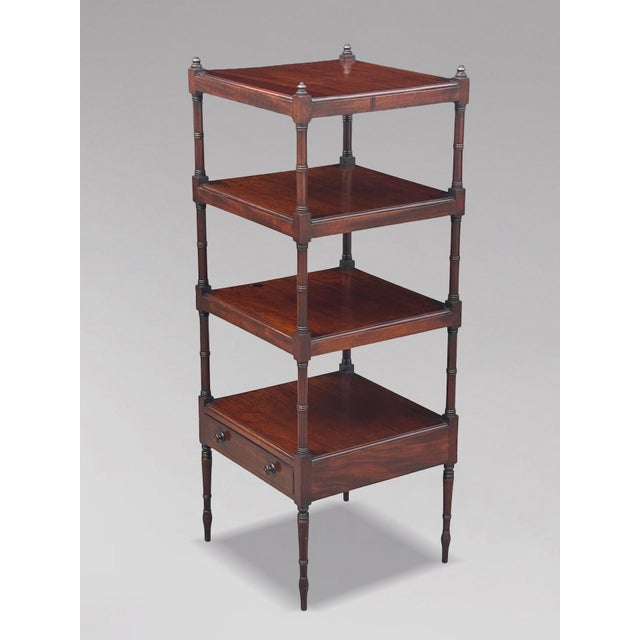 19th Century George III Mahogany Whatnot Music Stand, 1810 For Sale - Image 13 of 13