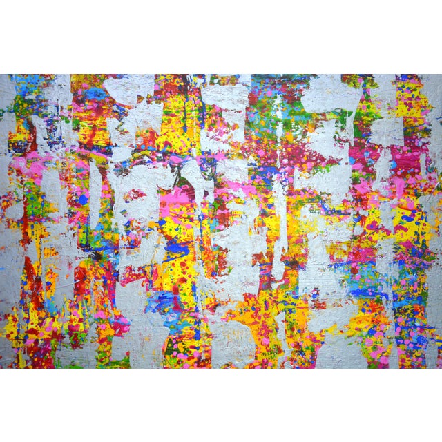 Expression With Silver 3.Modern Original Hand Painting. For Sale - Image 4 of 10