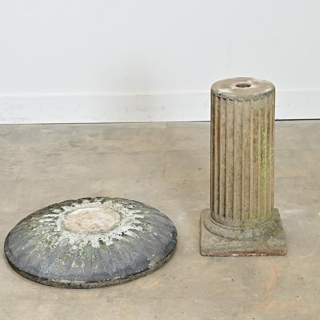 Terra Cotta English Late 19th Century Cast Stone Bird Bath For Sale - Image 8 of 8