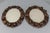 Oval Carved Walnut Picture Frames with Flowers, 1920s, Set of 2 For Sale - Image 10 of 18