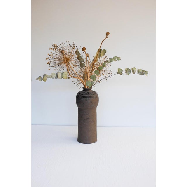 Rörstrand Brutalist Art Ceramic Vase by Inger Persson for Rörstrand For Sale - Image 4 of 15