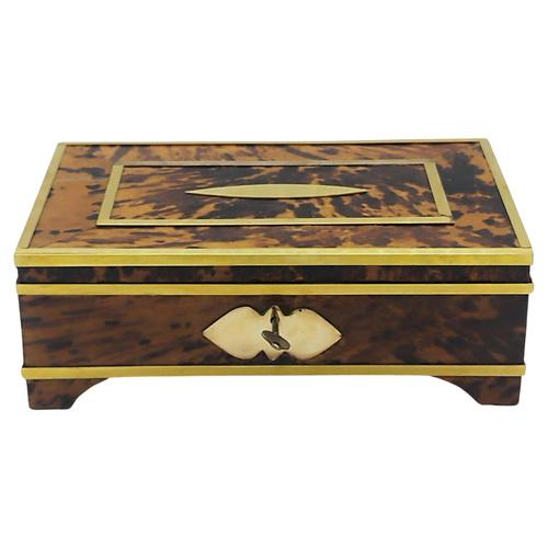 Briar and Brass Jewellery Box, Italy, 1950s For Sale - Image 10 of 10