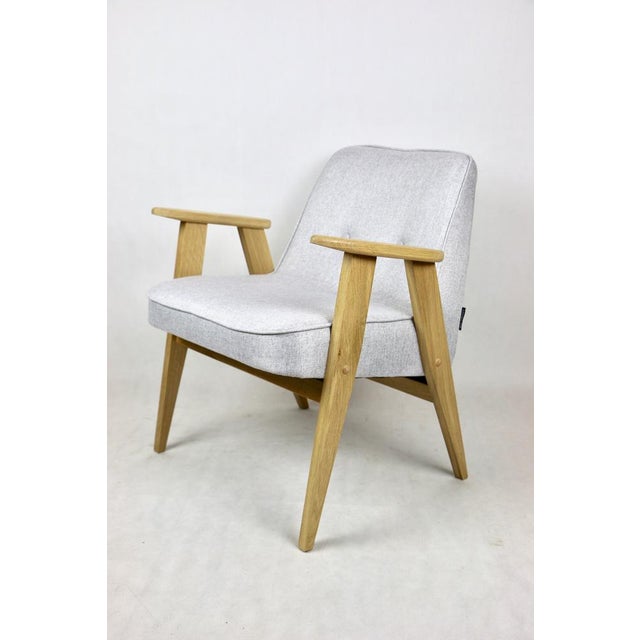 Beige & Gray Model 366 Lounge Chair by Józef Chierowski, 1970s For Sale - Image 3 of 15