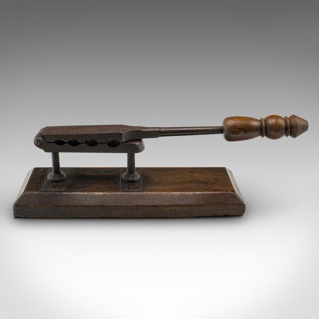 Antique Apothecary Cork Compressor, English, Oak, Wine Bottle, Press, Georgian For Sale - Image 4 of 10