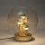 Large Hand Blown Bubble Glass Table Lamp from Doria, 1970s For Sale - Image 6 of 14