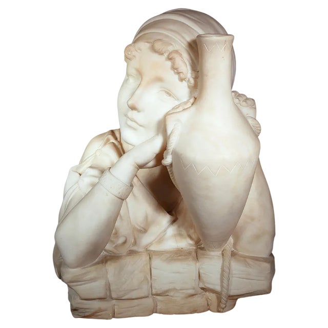 19th Century Italian Marble Sculpture, 1880s For Sale