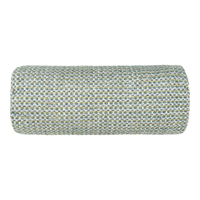 The House Of Scalamandré Heatherton Bolster Pillow In Creek For Sale