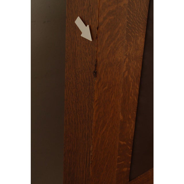 2000 - 2009 Stickley Mission Style Oak and Leather Queen Bed For Sale - Image 5 of 18