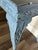 Antique Early 20th Century Blue French Country Carved Wood Rustic Console/Accent Table For Sale - Image 9 of 12