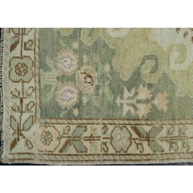 Turkish Oushak Runner Rug 2'9" x 12' #17704 For Sale - Image 4 of 8