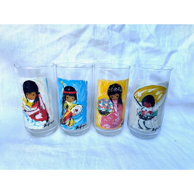 Ted DeGrazia Glasses-A Set For Sale - Image 4 of 4