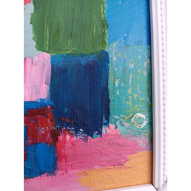 Blue Original Abstract "Tulip Fields" Painting For Sale - Image 8 of 12