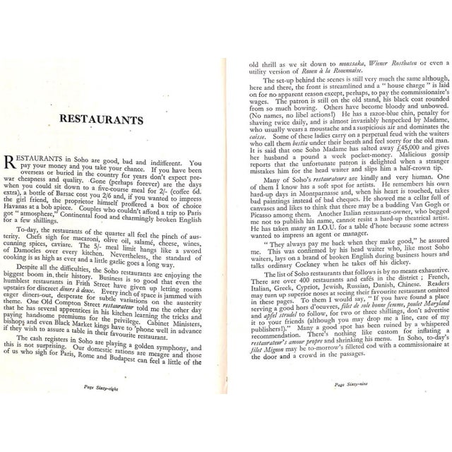 1950s "An Indiscreet Guide to Soho" Book 1953 Jackson, Stanley For Sale - Image 5 of 10