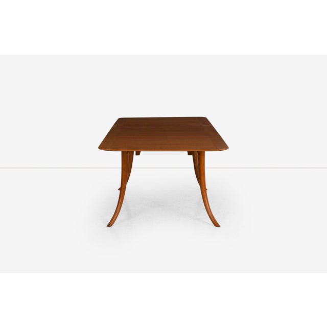 1950s 1950s t.h. Robsjohn Gibbings Saber Leg Dining Table For Sale - Image 5 of 12