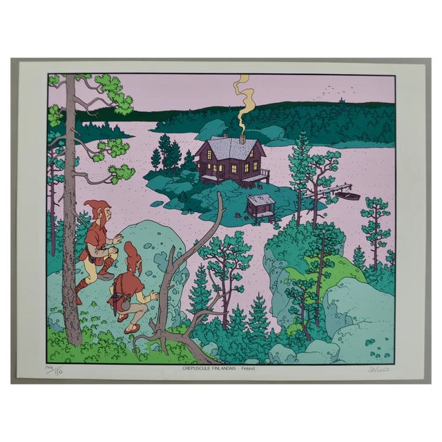 Arno, Finnish Twilight, 1986, Serigraph For Sale