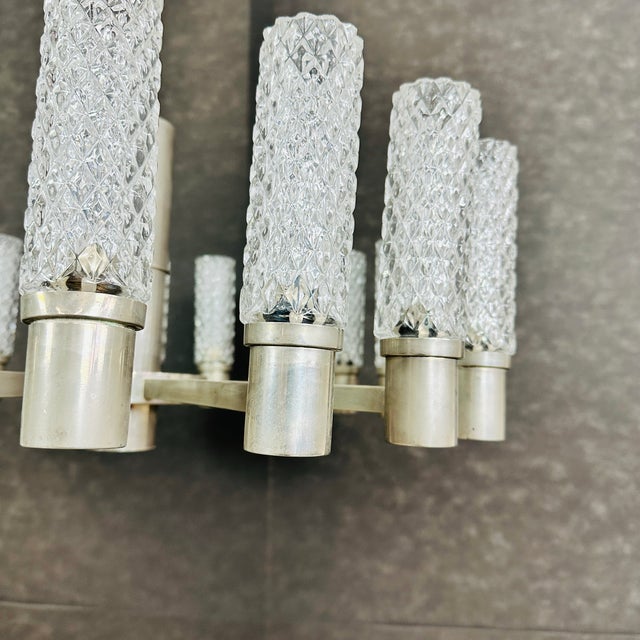 Hillebrand 1960s Space Age Chandelier Manner of Hillebrand For Sale - Image 4 of 5