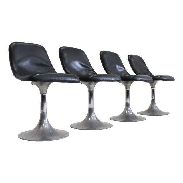 Vintage Dining Chairs, 1970s, Set of 4 For Sale