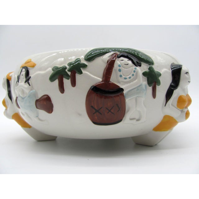 1980s 1980s Trader Vic's Hula Scorpion Bowl Tropical Tiki Barware Repro? Or Real? Trader VK's For Sale - Image 5 of 10