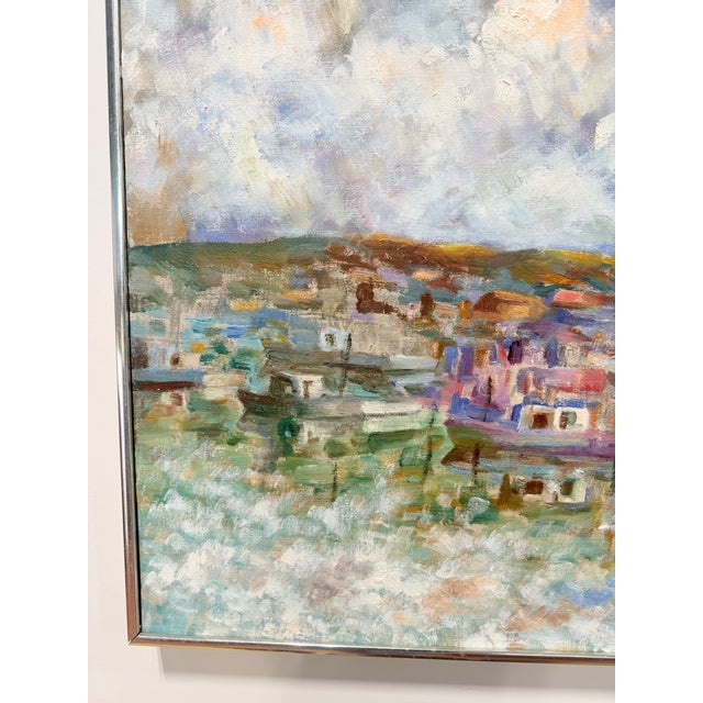 1940s Martin J. Murray (American, 1908–1997) "Provincetown" Oil on Canvas C. 1940 For Sale - Image 5 of 8