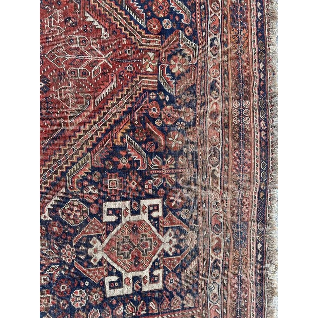 19th Century Shiraz Rug, 1890s For Sale - Image 10 of 18