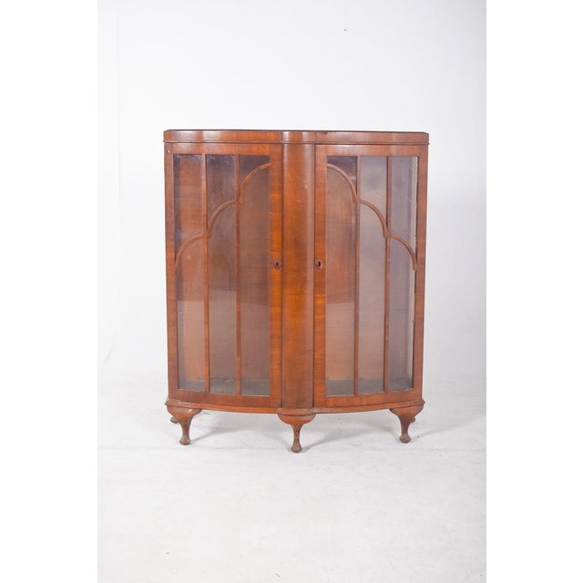 Wood Portuguese Double-Door Showcase Cabinet, 1890s For Sale - Image 7 of 7