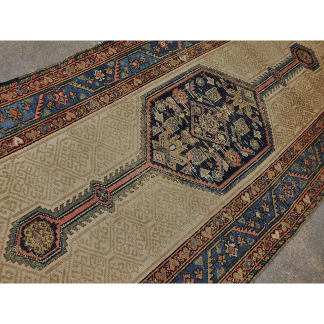 Textile 1930s Hand Knotted Persian Runner - 3'3"x 9'9" For Sale - Image 7 of 13
