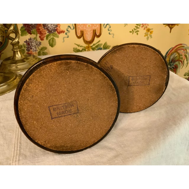 English Victorian Oak & Brass Open Barley Twist Candlesticks Pair For Sale - Image 10 of 12