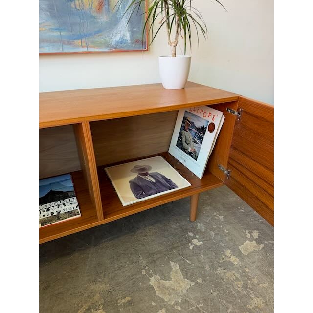 Vintage Teak Compact Cabinet For Sale - Image 4 of 11