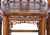 Vintage Brown Lattice Work Hexagonal Narrow Accent Armchair For Sale - Image 10 of 11