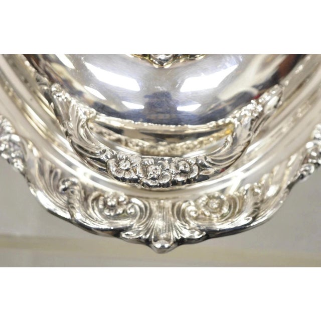 Metal Vintage Sheridan English Regency Lidded Silver Plated Vegetable Casserole Dish For Sale - Image 7 of 11