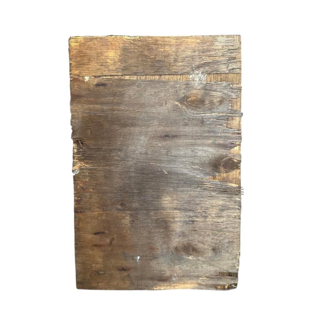 Modern 1960s Inji Efflatoun “Untitled” Mixed Media Painting, Egypt For Sale - Image 3 of 5