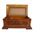 Wood Jackpot Carved Oak & Glass Cylinder Music Box Signed 19thC For Sale - Image 7 of 9